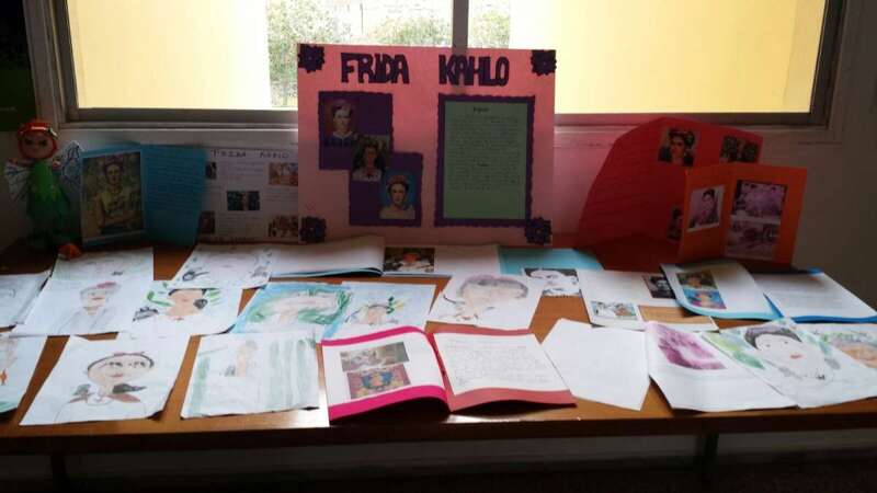 Imagen de varios de los dibujos confeccionados por el alumnado del CEIP Doctor Gregorio Chil y Naranjo de Telde (Foto TA)