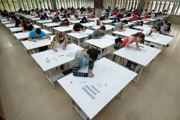 Imagen de archivo de unas pruebas educativas (Foto TA)