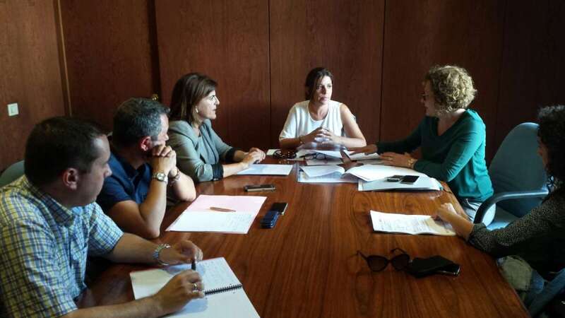 Momento de la reunión de este lunes (Foto TA)