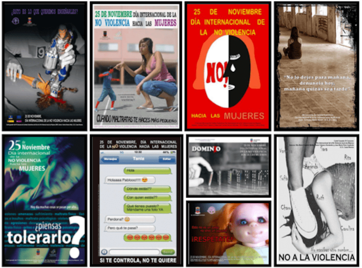 Composición con carteles de los años anteriores (Foto TA)