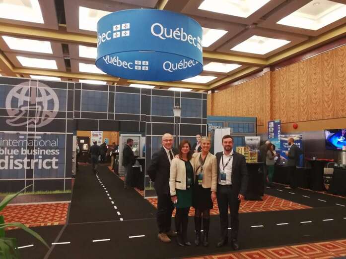 La delegación grancanaria en la convención celebrada en Canadá (Foto TA)