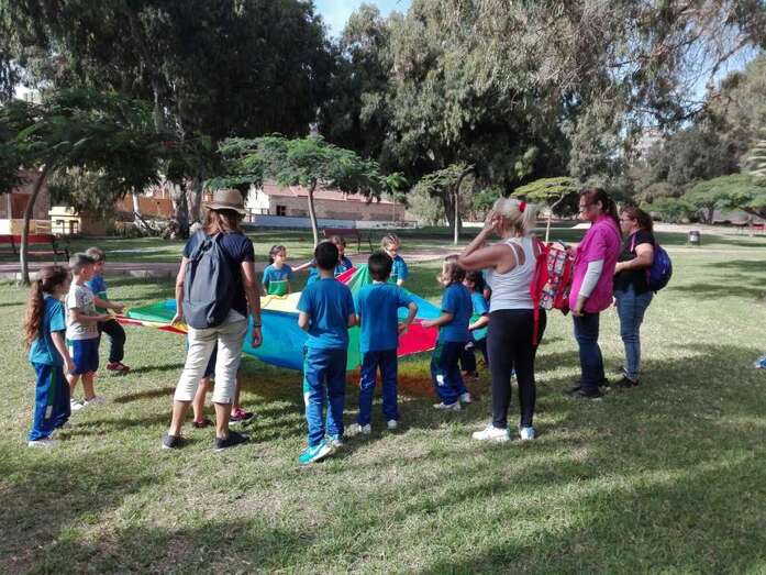 La actividad se desarrolló este lunes en el Parque de la Condesa del Valle de Jinámar (Foto TA)
