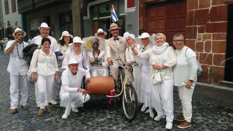 Grupo de La Herradura en la fiesta de Los Indianos de La Palma (Foto TA)