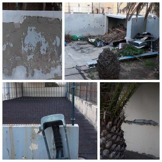 Deficiencias del CEIP Miguel Hernández (Foto TA)