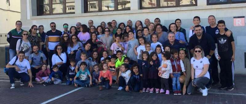 Participantes en la actividad organizada por la Ampa (Foto TA)