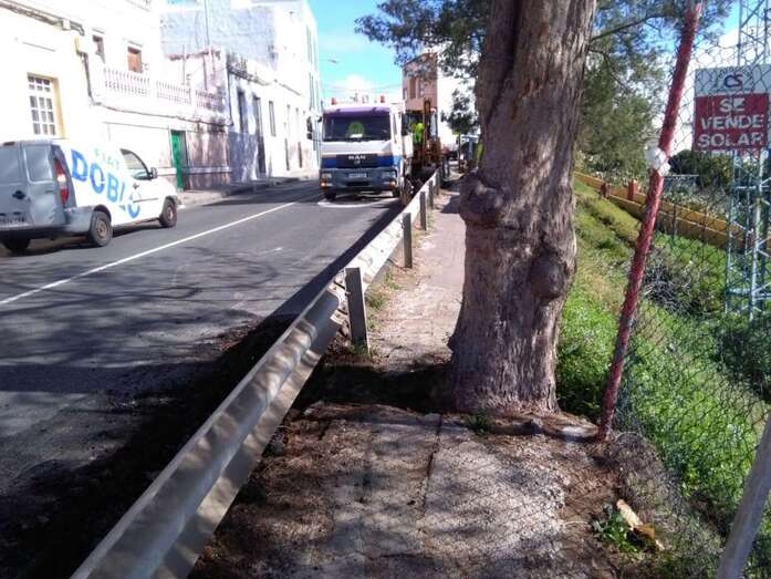 Sector por donde circulan los alumnos para llegar al instituto (Foto TA)
