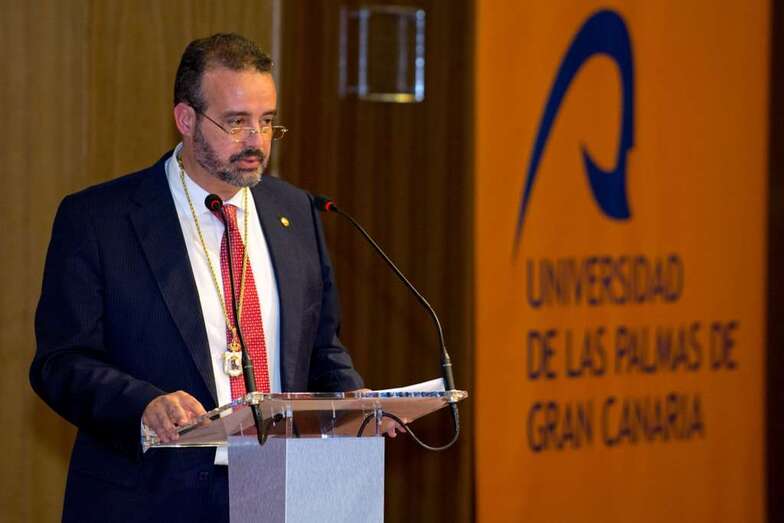 Rafael Robaina, rector de la ULPGC (Foto TA)