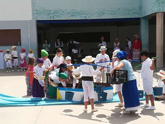 Imagen de la recreación de la Vará del Pescado de Arinaga (Foto TA)