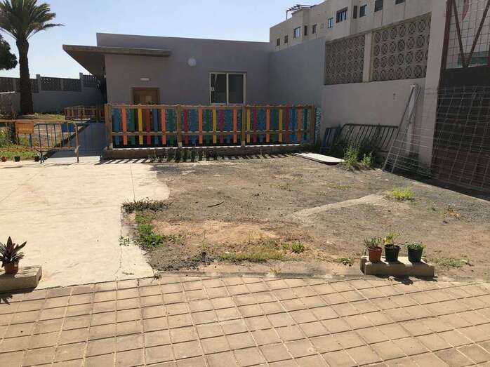 Imagen de las aulas de nueva construcción en el CEIP León y Castillo (Foto TA)