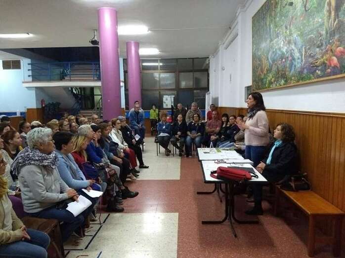 Imagen de una asamblea de la RSP de Jinámar (Foto TA)