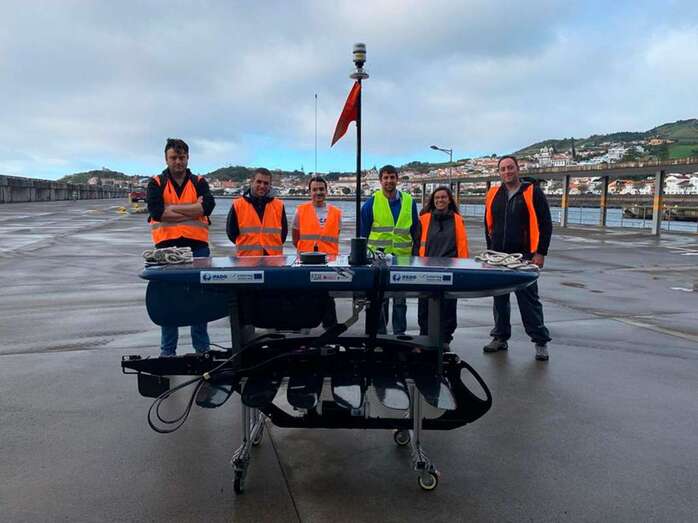 Vehículo autónomo de superficie de la flota de PLOCAN (Foto TA)