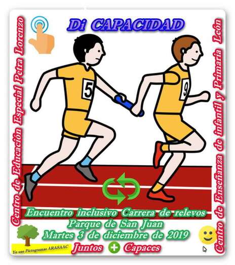 Cartel del evento deportivo inclusivo (Foto TA)