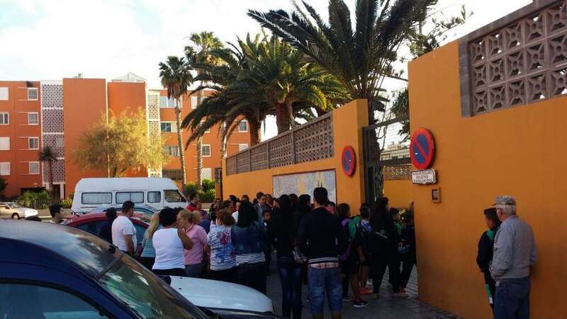 Imagen de archivo del colegio Juan Negrín (Foto TA)