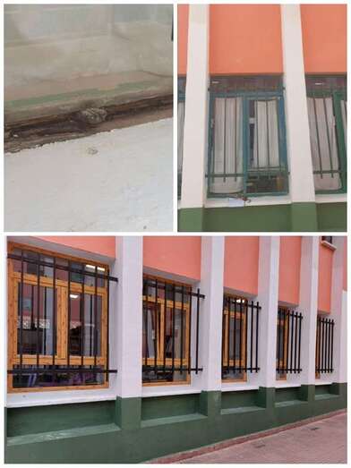 Obras de mejora en uno de los colegios/TA.