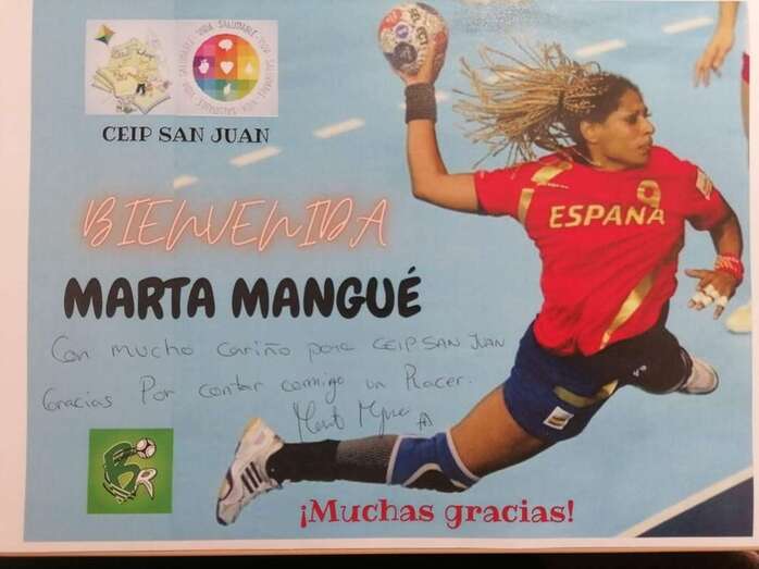 Marta Mangué agradeció la invitación del colegio teldense/TA.