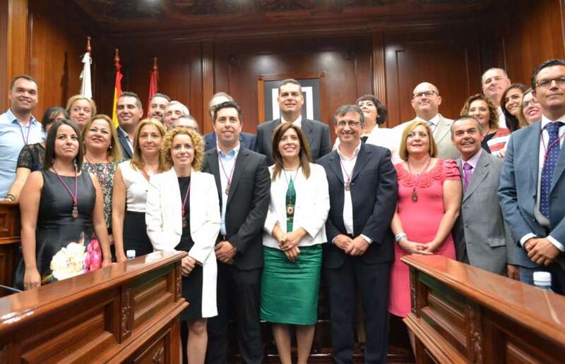 Corporación de Telde que tomó posesión el 13 de junio de 2015 (Foto Antonio Alí)