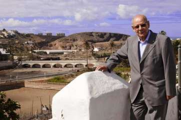 Eugenio Peñate, en el mirador de San Francisco (Foto José Manuel García)