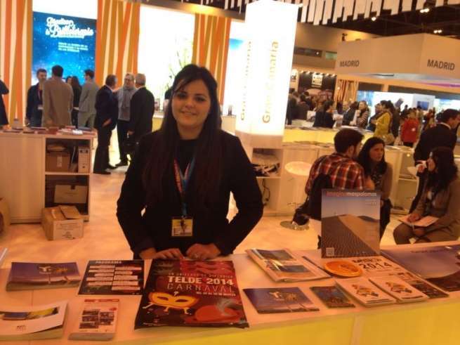 Stand de promoción del Carnaval de Telde 2014 (Foto TA)