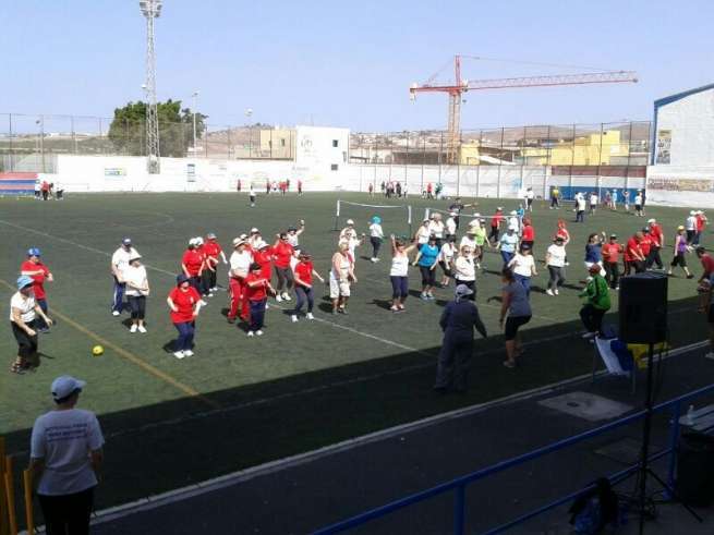 Mayores de Telde durante las actividades en San Bartolomé de Tirajana (Foto TA)