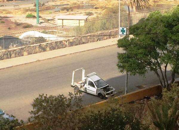 Estado en el que quedó el vehículo (Foto TA)