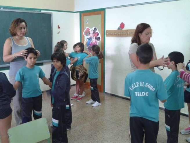 Taller de caricias en El Goro (Foto TA)