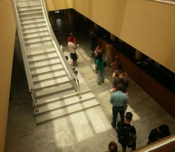 Cola en el departamento de Estadísticas del Ayuntamiento de Telde (Foto TA)