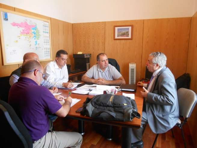 Reunión de trabajo de Olarte con los concejales y asesores del CCN en Telde (Foto TA)