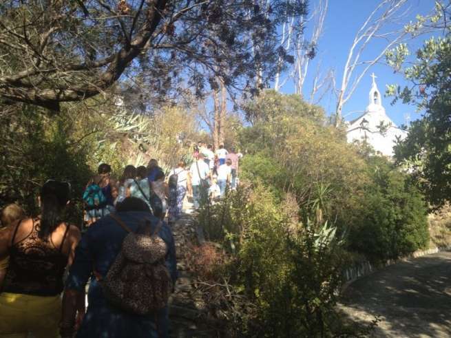 Un momento de la caminata (Foto TA)