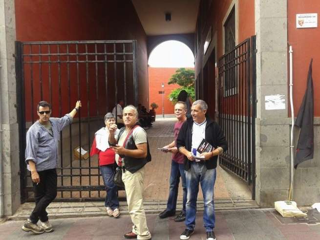 Miembros de la Asamblea este lunes en Telde (Foto TA)
