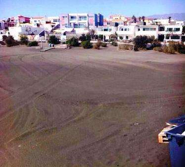 La Garita, después de la operación de limpieza de esta madrugada (Foto TA)