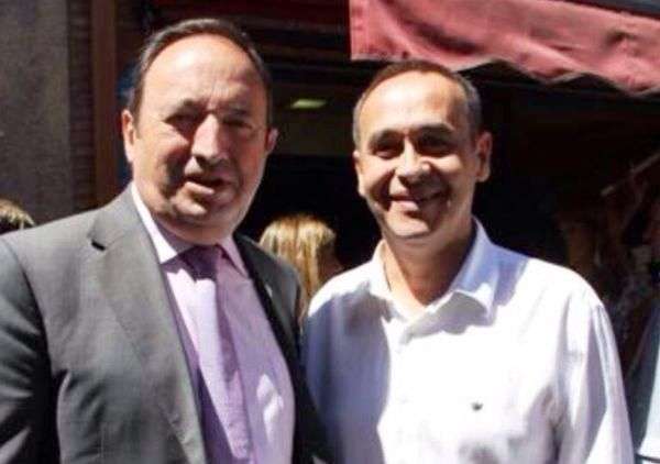 El político teldense con el presidente de la Comunidad Autónoma de La Rioja (Foto TA)