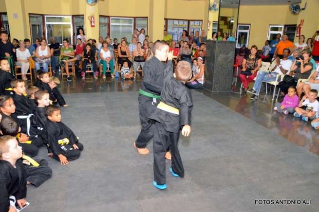 Momento de la demostración de este martes en Telde (Foto Antonio Alí)