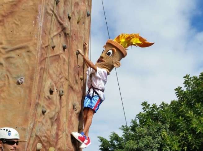 Fogalete en el rocódromo de San Juan (Foto T)
