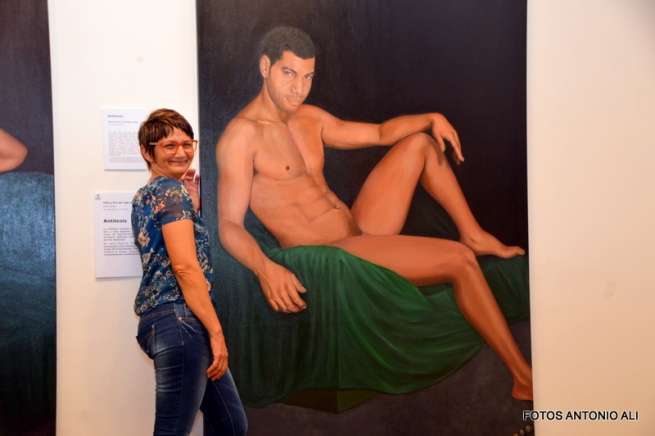 Uno de los cuadros de la muestra (Foto Antonio Alí)