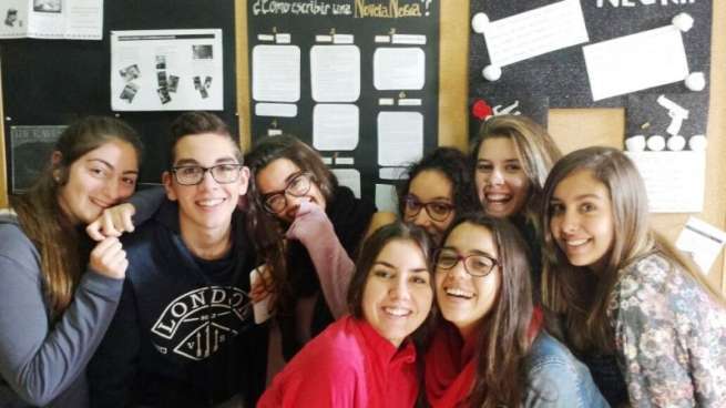 Grupo de alumnos que participan en el proyecto (Foto TA)