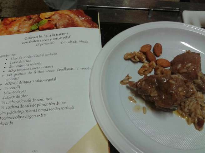 Receta de cordero lechal a la naranja (Foto TA)