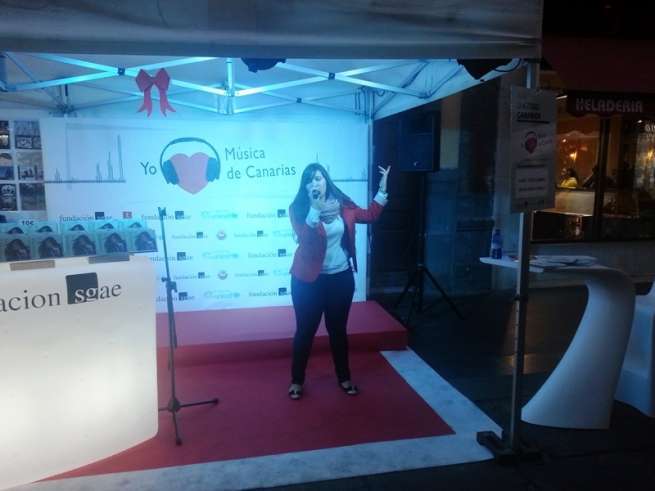 Momento de la actuación de Celia Jiménez (Foto TA)