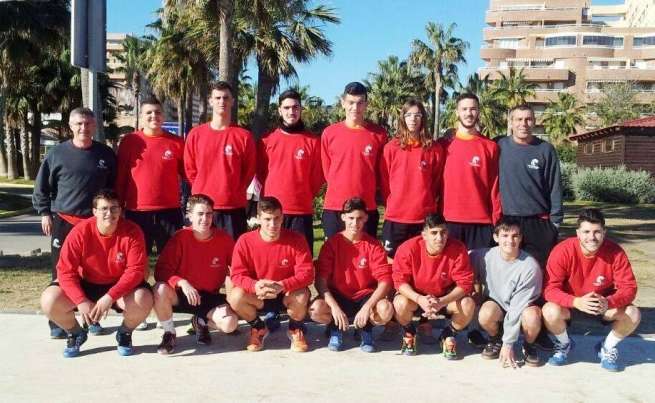 El combinado canario con los tres jugadores canarios (Foto TA)