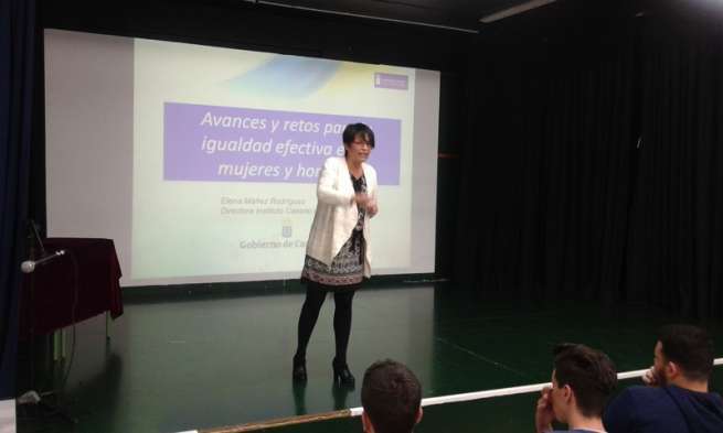 Elena Máñez, este lunes en 