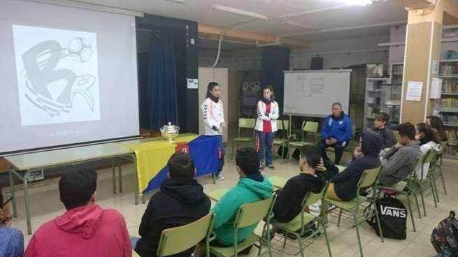Momento del acto celebrado esta mañana en el Instituto Profesor Antonio Cabrera Pérez (Foto TA)