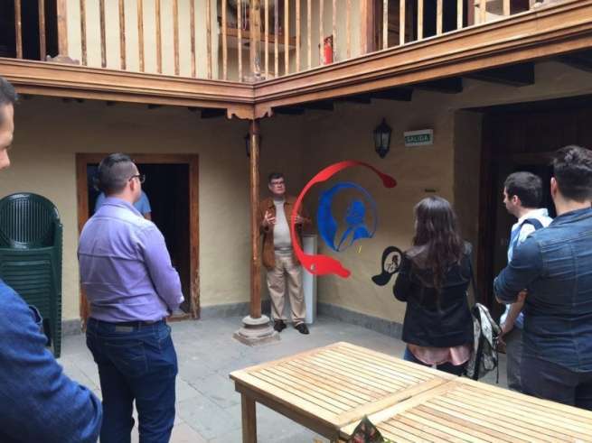 Miembros de NNGG del PP en la Casa Museo León y Castillo (Foto TA)