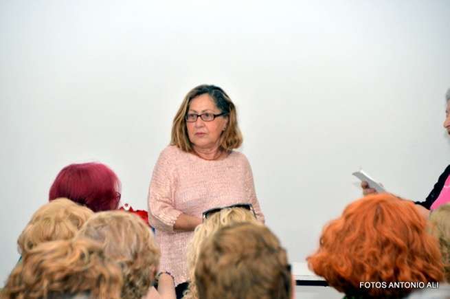Momento de la charla en la Sociedad La Fraternidad (Foto Antonio Alí)
