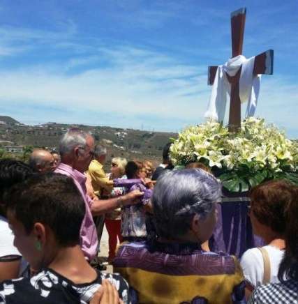 Momento de la procesión de este domingo (Foto TA)