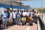 Ofrenda floral ante el busto de Secundino Delgado en Telde (Foto José Báez Guerra)