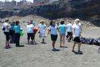 Limpieza realizada por los trabajadores de TUI en las calas de Palos y San Borondón (Foto TA)