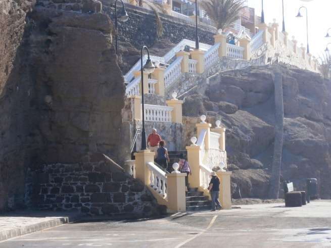 Escalinata de Taliarte, en una imagen de archivo (Foto TA)