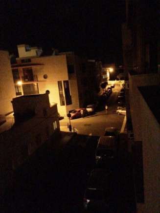 Una de las calles afectadas en La Garita por el apagón (Foto TA)