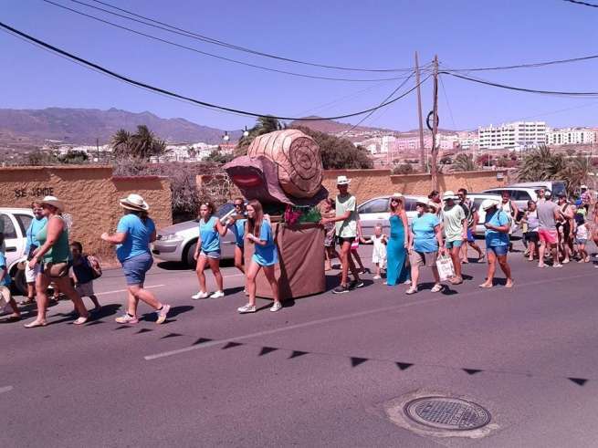 Imagen de la bajada de El Caracol celebrada este domingo (Foto TA)