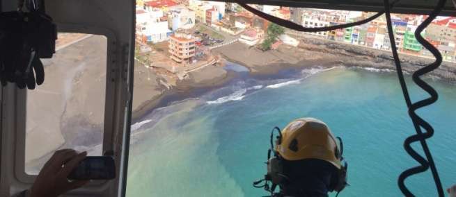 Imagen captada de los destrozos ocasionados por el temporal de lluvia en La Garita (Foto TA)