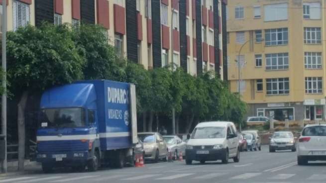 Camión implicado en el suceso (Foto TA)